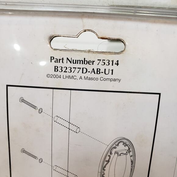 BRAINERD Liberty Hardware Antique Brass French Lace Door Knocker 7"x 4.5"- NEW - Picture 5 of 6